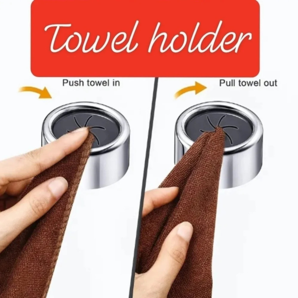 3 pcs. self adhesive towel holders, wall mount hooks